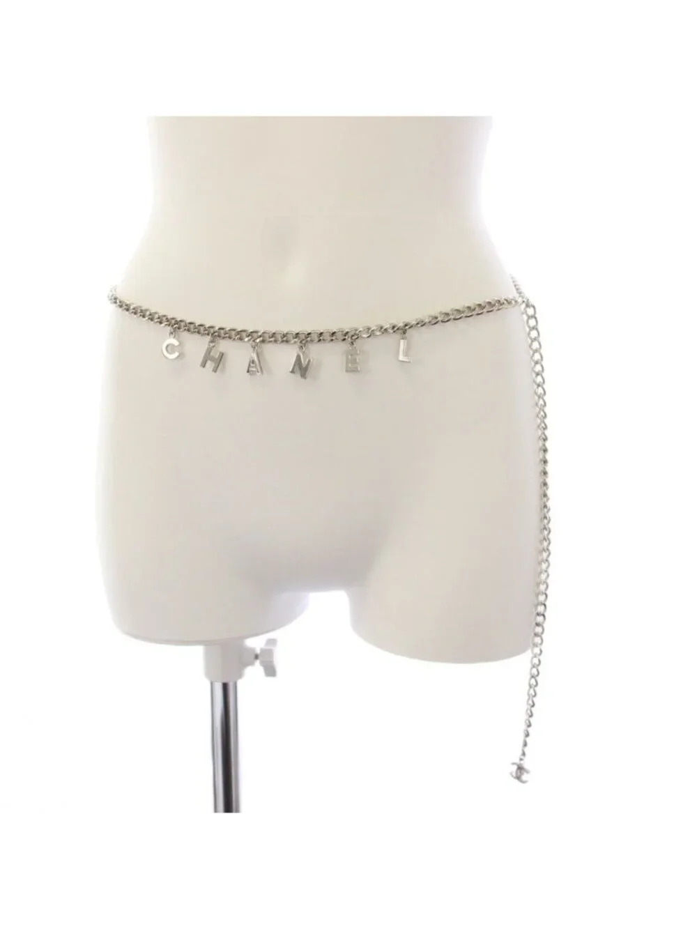 CHANEL | Accessories | Chanel Cc Logo Chain Belt Silver  display picture 3